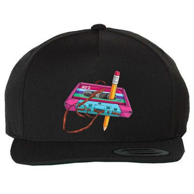 Cassette Tape Pencil 70S 80S 90S Music Mixtape Wool Snapback Cap