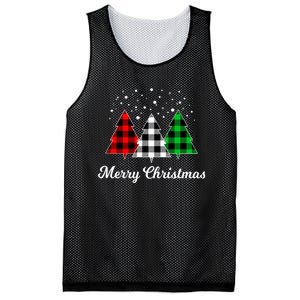 Christmas Tree Plaid Christmas Tree Merry Christmas Tree Mesh Reversible Basketball Jersey Tank