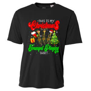 Christmas Trumpet Play Three Santa Elf Trumpets Cooling Performance Crew T-Shirt