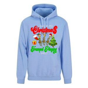 Christmas Trumpet Play Three Santa Elf Trumpets Unisex Surf Hoodie