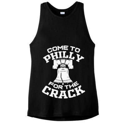 Come To P.H.I.L.L.Y For The Crack Ladies PosiCharge Tri-Blend Wicking Tank