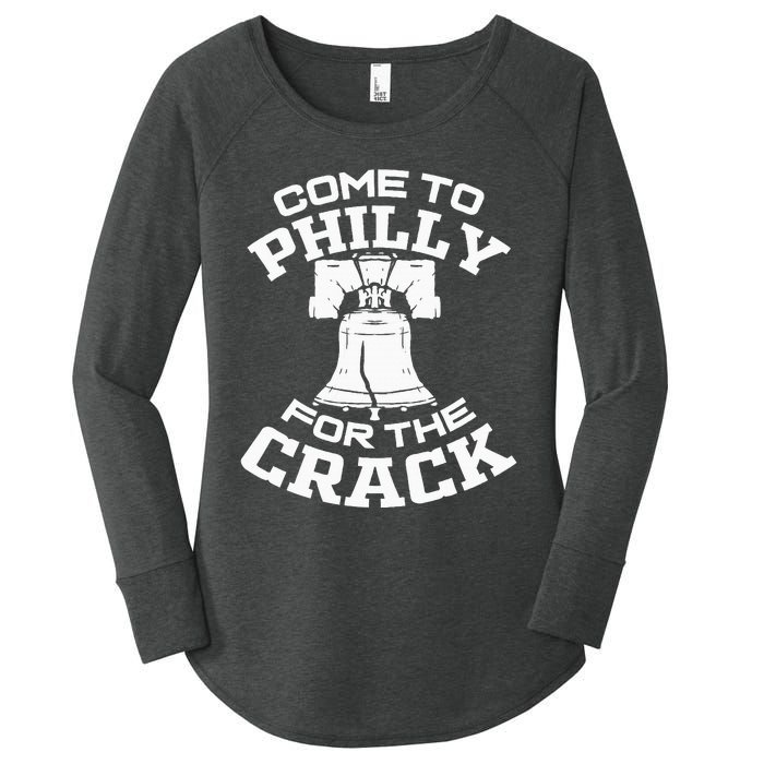 Come To P.H.I.L.L.Y For The Crack Women's Perfect Tri Tunic Long Sleeve Shirt