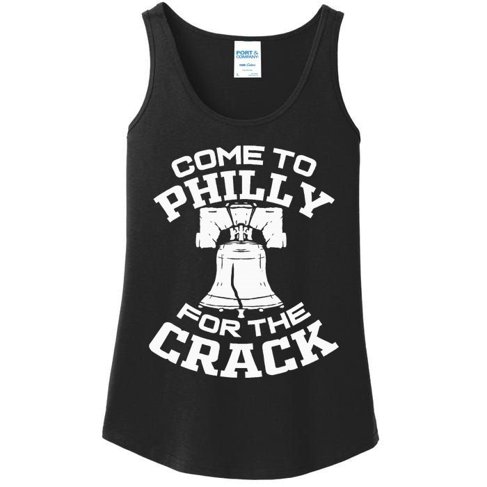 Come To P.H.I.L.L.Y For The Crack Ladies Essential Tank