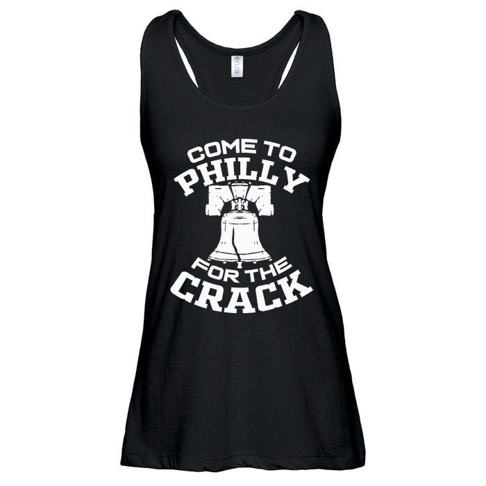 Come To P.H.I.L.L.Y For The Crack Ladies Essential Flowy Tank