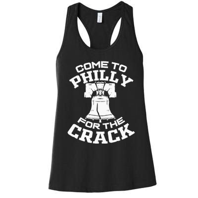 Come To P.H.I.L.L.Y For The Crack Women's Racerback Tank