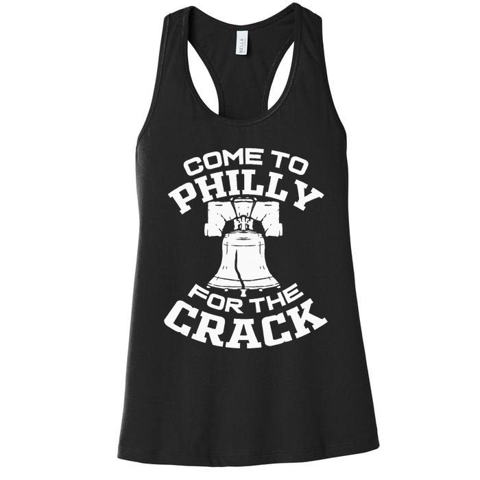 Come To P.H.I.L.L.Y For The Crack Women's Racerback Tank