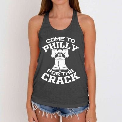 Come To P.H.I.L.L.Y For The Crack Women's Knotted Racerback Tank