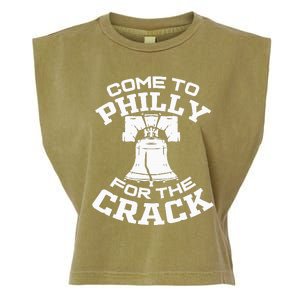 Come To P.H.I.L.L.Y For The Crack Garment-Dyed Women's Muscle Tee