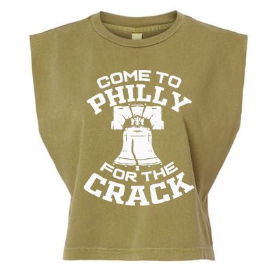 Come To P.H.I.L.L.Y For The Crack Garment-Dyed Women's Muscle Tee