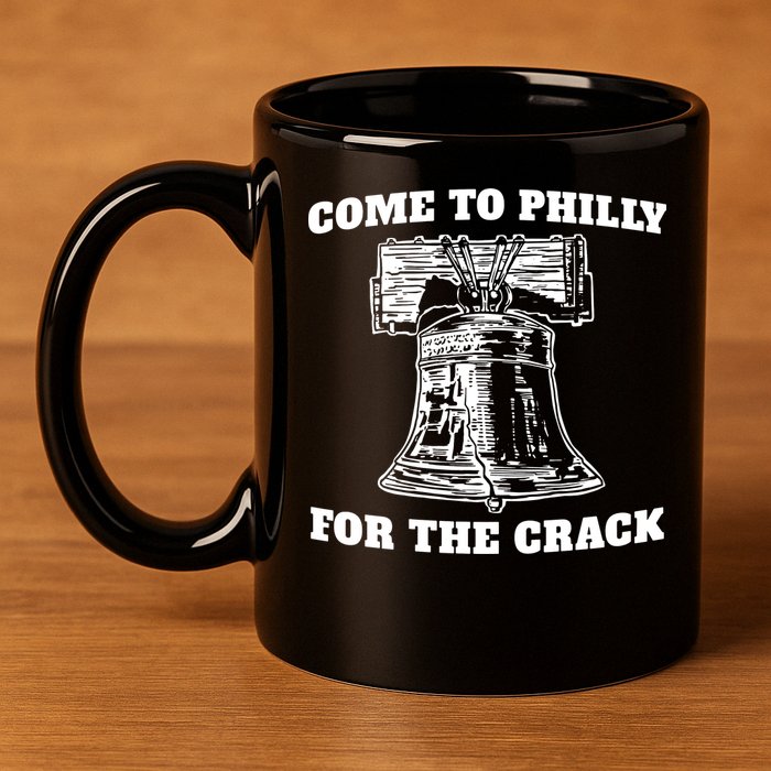 Come to Philly for the Crack 11oz C Handle Ceramic Mug