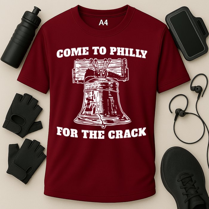 Come to Philly for the Crack Cooling Performance Crew T-Shirt