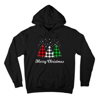 Christmas Tree Plaid Christmas Tree Merry Christmas Tree Hoodie