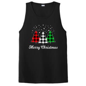 Christmas Tree Plaid Christmas Tree Merry Christmas Tree PosiCharge Competitor Tank