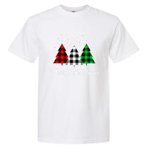 Christmas Tree Plaid Christmas Tree Merry Christmas Tree Garment-Dyed Heavyweight T-Shirt