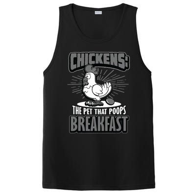 Chickens The Pet That Poops Breakfast Funny Chicken PosiCharge Competitor Tank