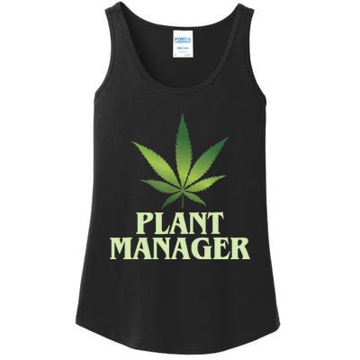 Cannabis TShirt Plant Manager Funny Marijuana Gift Ladies Essential Tank