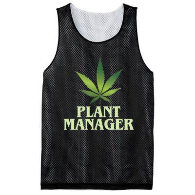 Cannabis TShirt Plant Manager Funny Marijuana Gift Mesh Reversible Basketball Jersey Tank