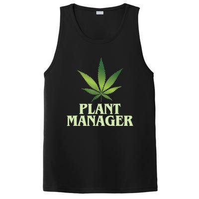 Cannabis TShirt Plant Manager Funny Marijuana Gift PosiCharge Competitor Tank