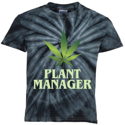 Cannabis TShirt Plant Manager Funny Marijuana Gift Kids Tie-Dye T-Shirt