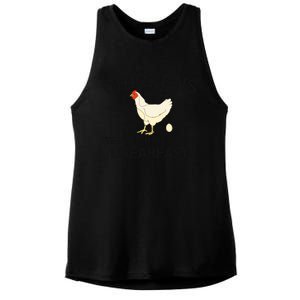 Chickens The Pet That Poops Breakfast Funny Chicken Gift Ladies PosiCharge Tri-Blend Wicking Tank