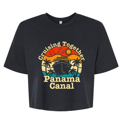 Cruising Together Panama Canal 2024 Family Trip Vacation Bella+Canvas Jersey Crop Tee