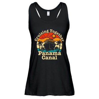 Cruising Together Panama Canal 2024 Family Trip Vacation Ladies Essential Flowy Tank