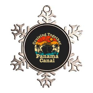 Cruising Together Panama Canal 2024 Family Trip Vacation Metallic Star Ornament