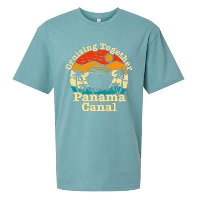 Cruising Together Panama Canal 2024 Family Trip Vacation Sueded Cloud Jersey T-Shirt