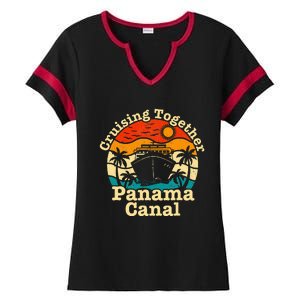 Cruising Together Panama Canal 2024 Ladies Halftime Notch Neck Tee