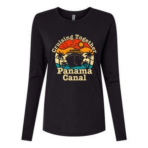 Cruising Together Panama Canal 2024 Womens Cotton Relaxed Long Sleeve T-Shirt