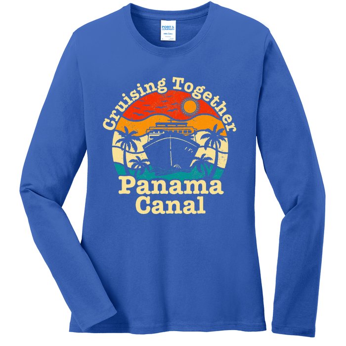 Cruising Together Panama Canal 2024 Ladies Long Sleeve Shirt