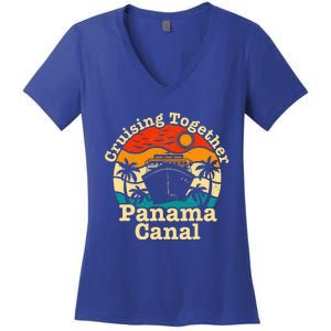 Cruising Together Panama Canal 2024 Women's V-Neck T-Shirt