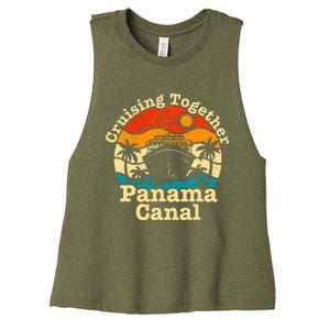 Cruising Together Panama Canal 2024 Women's Racerback Cropped Tank