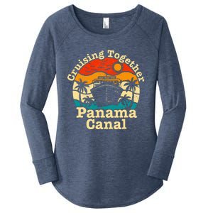 Cruising Together Panama Canal 2024 Women's Perfect Tri Tunic Long Sleeve Shirt