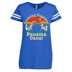 Cruising Together Panama Canal 2024 Enza Ladies Jersey Football T-Shirt