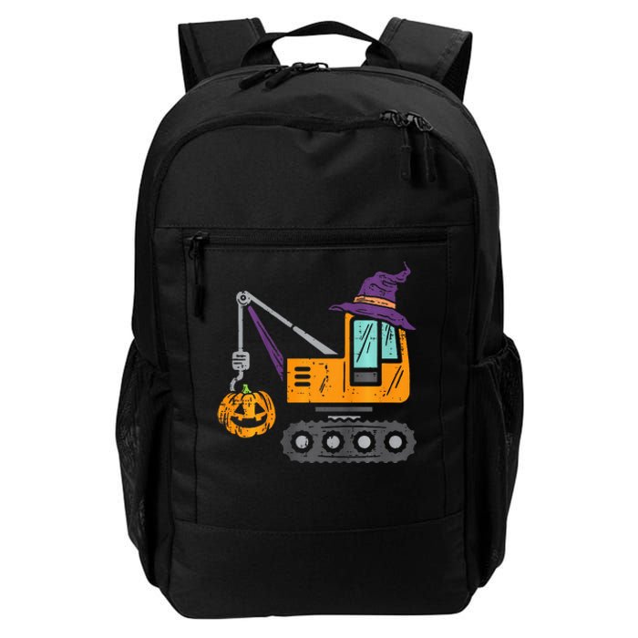 Crane Truck Pumpkin Baby Halloween Daily Commute Backpack