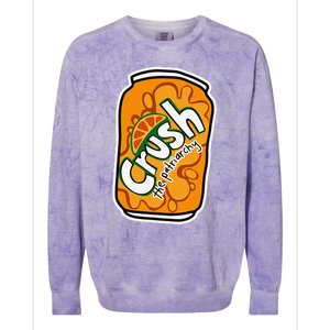 Crush The Patriarchy Cute Orange Can Support 's Rights Colorblast Crewneck Sweatshirt