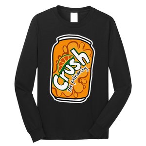 Crush The Patriarchy Cute Orange Can Support 's Rights Long Sleeve Shirt