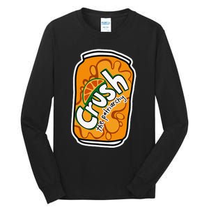 Crush The Patriarchy Cute Orange Can Support 's Rights Tall Long Sleeve T-Shirt