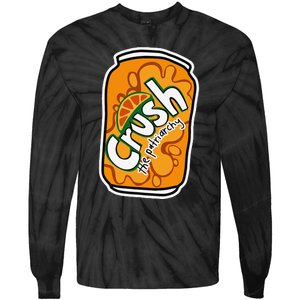 Crush The Patriarchy Cute Orange Can Support 's Rights Tie-Dye Long Sleeve Shirt