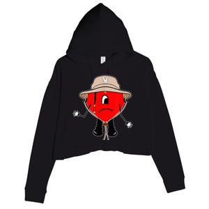 Corazon Triste Puerto Rican Titi Me Pregunto Conejo Malo Crop Fleece Hoodie