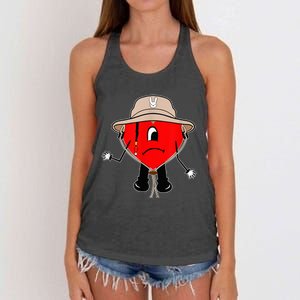 Corazon Triste Puerto Rican Titi Me Pregunto Conejo Malo Women's Knotted Racerback Tank