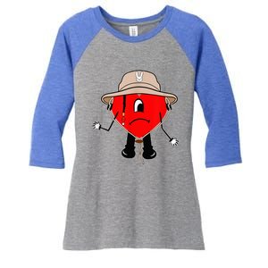 Corazon Triste Puerto Rican Titi Me Pregunto Conejo Malo Women's Tri-Blend 3/4-Sleeve Raglan Shirt