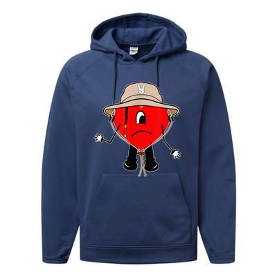 Corazon Triste Puerto Rican Titi Me Pregunto Conejo Malo Performance Fleece Hoodie