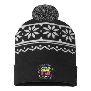 Chemistry Teacher Quote Funny Chemist Chemistry USA-Made Snowflake Beanie