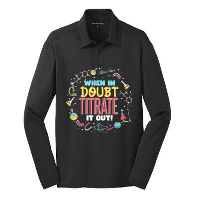 Chemistry Teacher Quote Funny Chemist Chemistry Silk Touch Performance Long Sleeve Polo