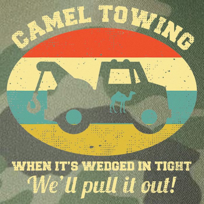 Camel Towing Retro Adult Humor Legacy Tie Dye Trucker Hat