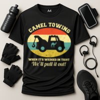 Camel Towing Retro Adult Humor Performance Shirt