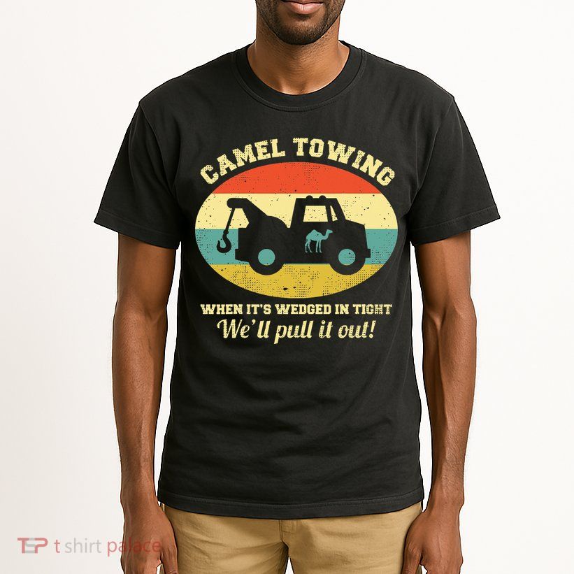 Camel Towing Retro Adult Humor Tall T-Shirt