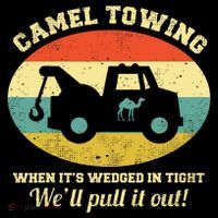 Camel Towing Retro Adult Humor Impact Tech Backpack